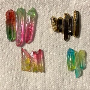 14 Quartz Points (drilled for jewelry)